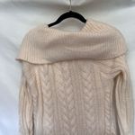 Knox Rose  Cable Knit Cowl Neck Cottagecore Womens Sweater Sz S Lace Boho Cozy Photo 6