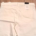 Banana Republic 🆕 32 White Denim Jeans Girlfriend Mid Rise Frayed Hems NEW NWT Photo 6