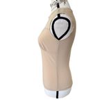 American Vintage 90's vtg.β lace bow trim nude cami top blouse s/m made in usa Photo 5