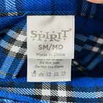 Spirit  Adult Blue Plaid Skirt Sz Small / Medium Photo 5