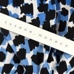 Susana Monaco  Womens Dress, Sleeveless, Blue‎ Black Print, Size Large Photo 5