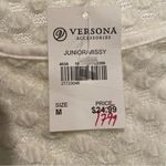 Vila Milano Sleeveless Tank Women’s size medium ivory see through polka dot Photo 8