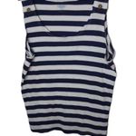 Hillard & Hanson  3X Navy White Tank Top Plus Photo 0