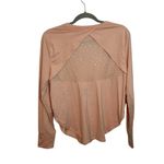 EleVen By Venus Williams Peach Long Sleeve Metallic Active Top Pink Size L Photo 1