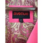 Avenue Women’s  Pink Trench Coat Paisley Lining Size 14/16 Photo 7