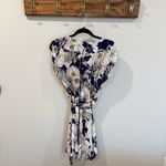 Tahari Yumi Kim Bora Bora Navy SoHo Mixer silk wrap dress size 8/large Photo 5