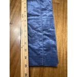 Anthropologie The Essential Slim Ankle Blue Velvet Velour Trousers Size 00 Photo 8