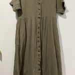 Madewell  Midi/Maxi Shirt Dress Womens Medium Lightspun Cotton Gauze Button Down Photo 0