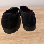 Allyson Whitmore Embroidered Holiday Christmas Wreath Size‎ 8 Velvet Flat Shoes Black Photo 5