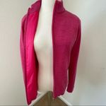Fairway & Greene Sweater Jacket Italian Merino Wool Golf‎ Pink Full Zip Small Photo 9