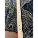 NEW STEVE MADDEN S Gold Green Metallic Ribbed Ruched Dress Long Sleeves V Photo 6