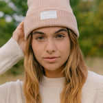 Adidas  pink and gold knit hat Photo 0