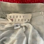Berry AND Cream Modern Top for Women size S White Photo 5