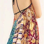 Free People Can’t Tie Me Down Tunic Patchwork Asymmetrical Dress Multicolored Photo 0