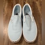 Vans  Checkerboard Check Foxing Cool Blue Classic Slip-On Sneakers 7 Casual Photo 2