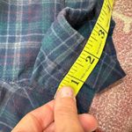 American Eagle  Green Blue Plaid High Rise Button Zip Closure Shorts 00 Photo 3