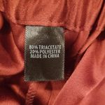 St. John ππ Liquid Satin Pant Elastic Back Pull-On Wide-Leg Oxblood Red M NWOT Photo 8