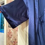 Victoria's Secret  Midnight Blue Satin Robe Photo 4