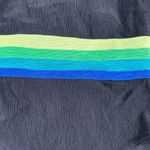 Cazimi 80s Vintage Black Striped Stretch One Piece Swimsuit Halloween Photo 5