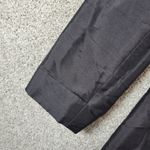 SILKLAND Women's Trench Coat 6 Black V Neck Lightweight Spring 100% Silk Photo 3