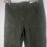 Vince Camuto  Pants Womens Moto Lace Up Cuff Skinny Ankle Stretch Green Size 12 Photo 4