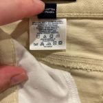 Lands' End Lands’ End Khaki Tan Beige High Rise Straight Leg Jeans size 12 Photo 3