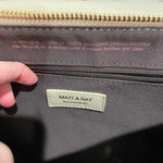 Vegan Leather Crossbody Purse Gold Photo 1