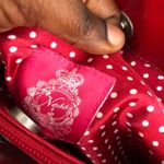 Y2K Early 2000s Red White Plaid shoulder hand bag purse polka dot lining #fairycore #whimsygoth #gothic #cottagecore Photo 2