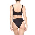 SKIMS onyx mid waist swim bottom | bathing suit bottoms | black bikini bottom Photo 4