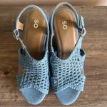 SO  Taffy Denim Women's Wedge Sandals Size 9.5 #B1574 Photo 6