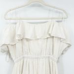 Club Monaco Womens Boho Beachy Floral Embroidered Fredelin Midi Dress XS White Photo 10