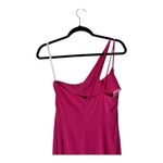 Super Down Jumpsuit Women Small Pink One Shoulder Anouk Cut Out Party Cocktail‎ Photo 5