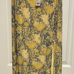 Yellow Maxi free peopel Pencil Skirt with Slit Photo 0