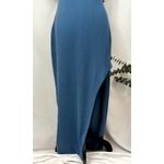 Alexia Admor Dixie Mockneck Maxi Sheath Dress in Denim Blue 4 Photo 7
