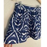 Tehama Athletic Tiered Mini Skirt Blue Ikat Preppy Athletic Athleisure Golf Photo 1