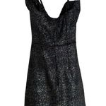 ZARA NWT Cut Out Multicolor Sparkle Glam Mini Dress Black Silver Size XS Photo 5