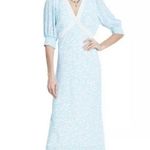 RIXO x Target floral puff sleeve dress size 14 Blue Photo 2