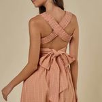 Endless Blu Cross Strap Back Bow Detail Dress Photo 1