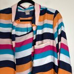 Chico's  Women's Multicolor Striped Blouse Size 3 (16/18)‎ Long Sleeve 2 piece Photo 1
