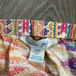 Charlie Jade  100%‎ Silk Multicolor Ikat Print Strapless Romper Size S Photo 3