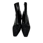 Jimmy Choo  Black Patent Leather Pointed Toe Kitten Heel Boot Photo 1