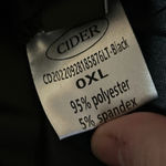 Cider Women's Black Velvet Lace Sleeve Top Size 0XL Photo 4