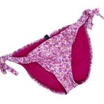 AQUA Nordstrom Swim Layered Bikini Bottom Floral Print Size Medium Photo 0