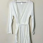 Hanro Moments Short Wrap Robe White Womens Size S Photo 1
