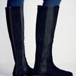 Free People Callow Black Leather Distressed Boot 36 Photo 0