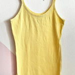 Abercrombie & Fitch Vintage  Yellow Tank Top Layering Preppy Logo Medium Photo 0