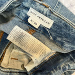 Good American  denim palazzo crop Wide-Leg Blue Jeans 8 Photo 4