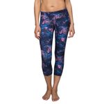 Lululemon  Wunder Under Crop ll Moody Mirage Bark Berry Deep Navy Size 6 Photo 1