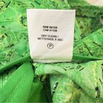 Derek Lam Green Paisley Paperbag High-Waisted Shorts Size 6 Photo 9