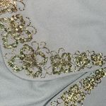 Vintage John Meyer of Norwich beaded beaded skirt suit jacket / blazer 12 wool Green Photo 5